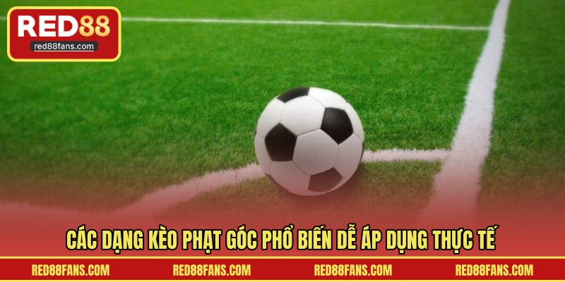 Các dạng kèo phạt góc phổ biến dễ áp dụng thực tế